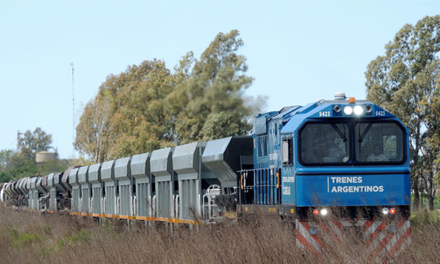 Durante el primer cuatrimestre de 2020, aumentó la carga transportada en tren