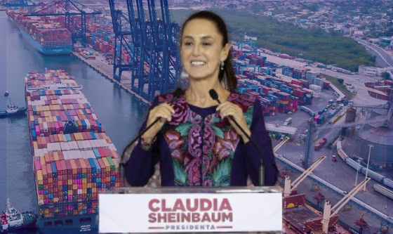 Modernizar los puertos y potenciar el Comercio Exterior ejes del plan de gobierno de Claudia Sheinbaum, Presidenta electa de México