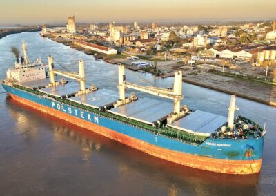 Puerto de Concepción del Uruguay: Primera exportación de harina de soja sustentable