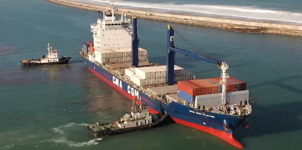 El puerto de Mar del Plata con 430 contenedores exportados a Brasil en dos meses