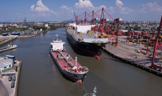 Intenso movimiento de cargas en el Puerto de Dock Sud durante Junio