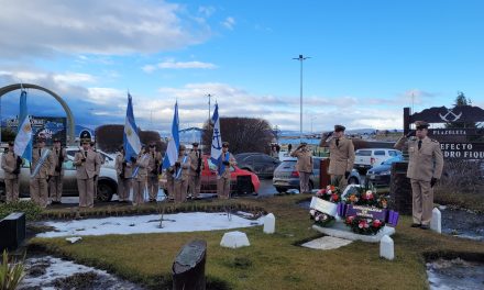 Prefectura homenajeó al primer argentino establecido en Ushuaia   