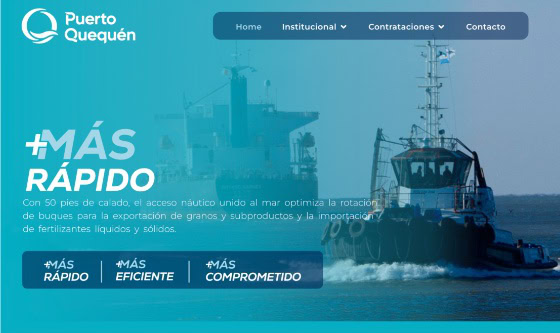 Puerto Quequén estrena Sitio Web para mejorar la experiencia del usuario