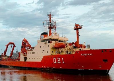 El Buque ARA “Austral” zarpa para una campaña oceanográfica