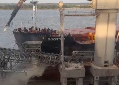 Accidente Naval en el Puerto de Vicentín, San Lorenzo