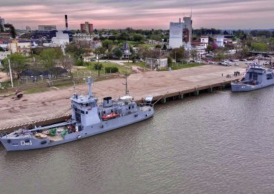 Un segundo buque de la Armada Argentina continúa con el balizamiento del río Uruguay