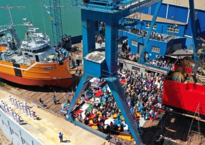 Astillero Contessi celebra su botadura número 150 con el pesquero “Leonilda” en Mar del Plata