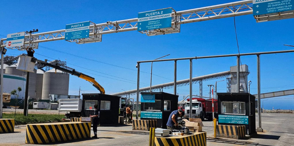 Puerto Quequén moderniza la infraestructura de seguridad de sus accesos terrestres