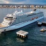 Intensa actividad en Puerto Madryn con la llegada de cruceros y aerogeneradores para el parque eólico