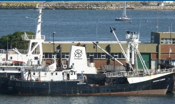 Se hundió el buque Capitán Canepa en la Base Naval de Mar del Plata